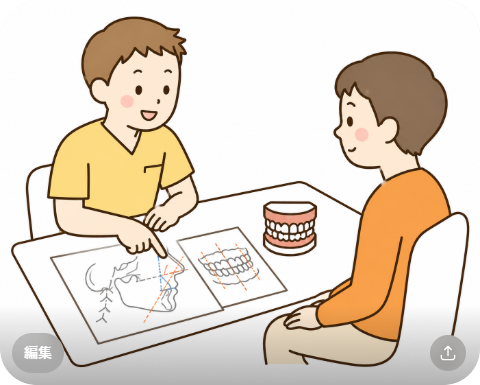 下の前歯の角度について